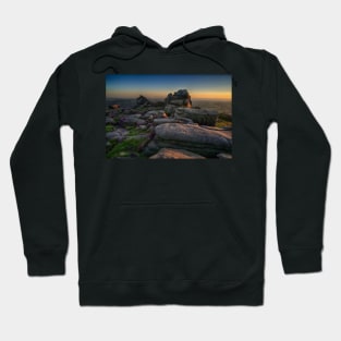 Over Owler Tor at sunset Hoodie